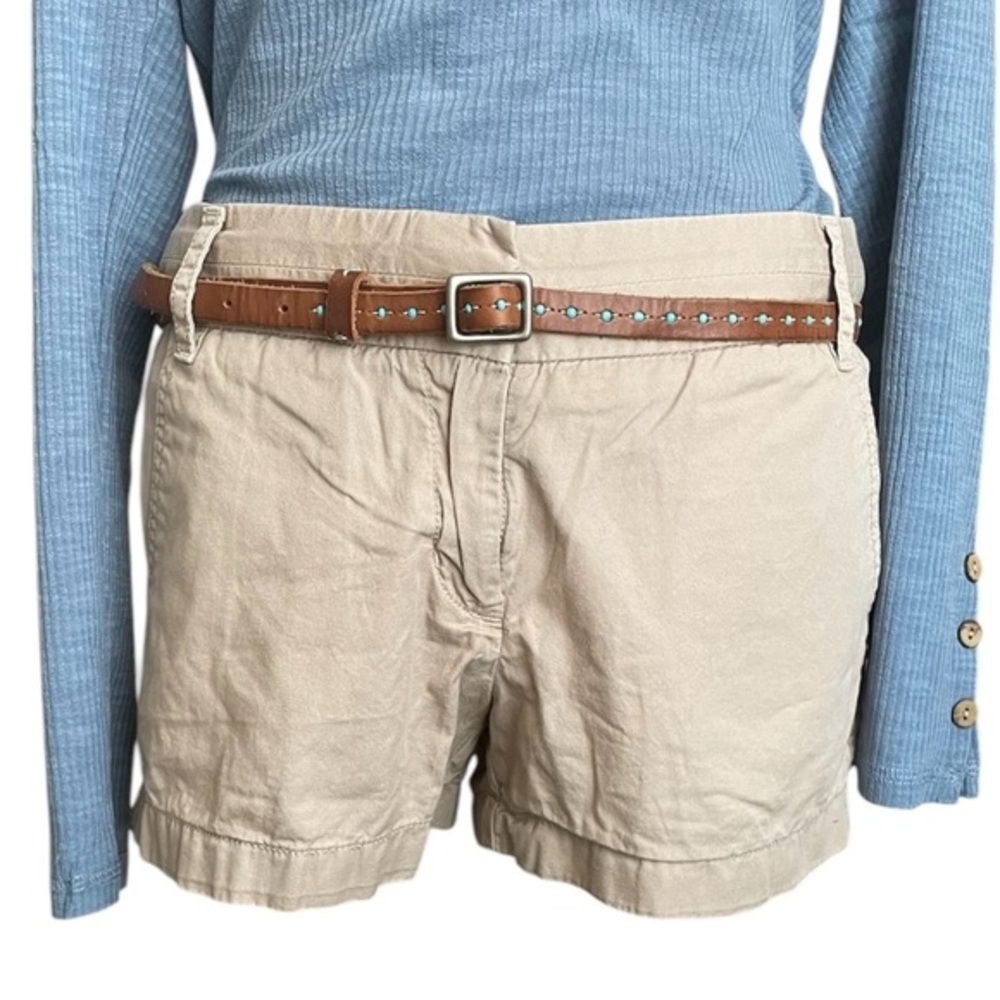 J Crew Beige Chino Shorts Size 2